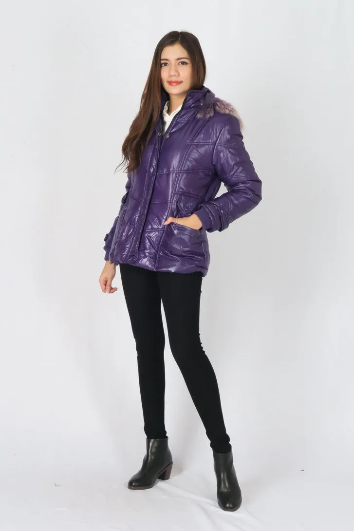 เสื้อโค้ทดาวน์กันหนาว - Windproof Slim fit Chevron Down Coat