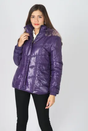 เสื้อโค้ทดาวน์กันหนาว - Windproof Slim fit Chevron Down Coat