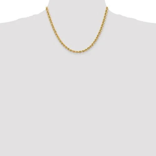 14k Yellow Gold 5mm Rope Bracelet Anklet Choker Necklace Pendant Chain