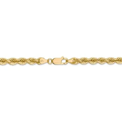 14k Yellow Gold 5mm Rope Bracelet Anklet Choker Necklace Pendant Chain