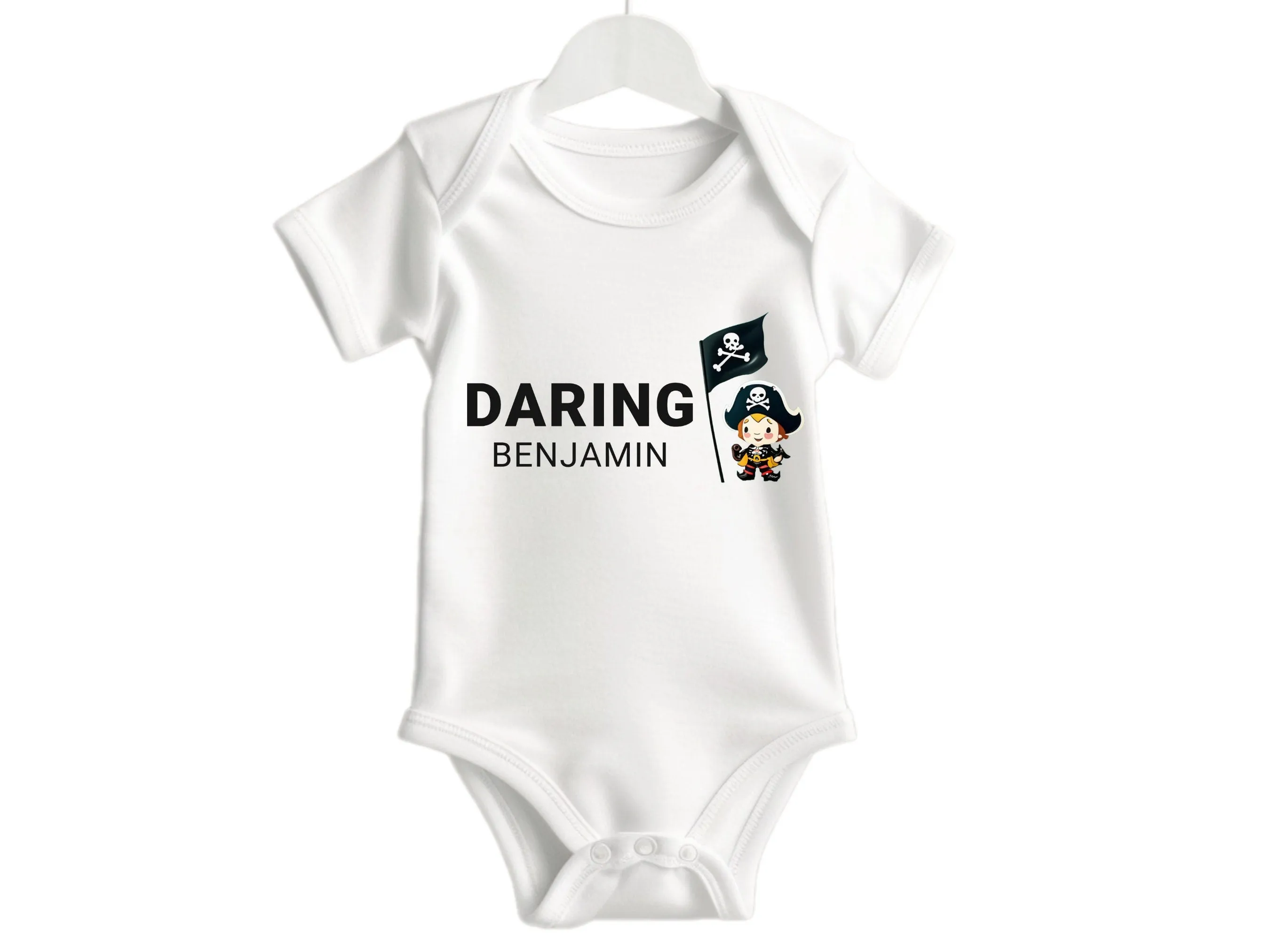 1st Birthday Custom Name Baby Boy Name Bodysuit Gift