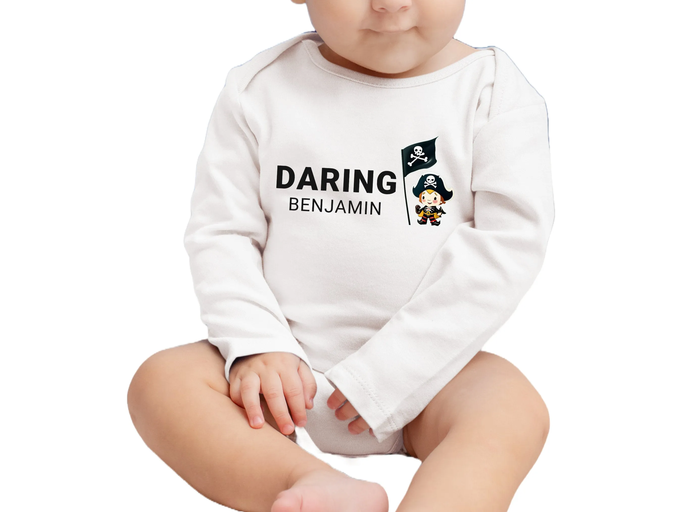 1st Birthday Custom Name Baby Boy Name Bodysuit Gift
