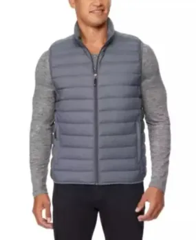 32 Degrees Mens Packable Down Puffer Jacket Coat Shadow Melange Grey Small