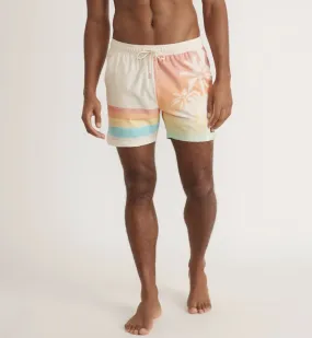 4 Way Stretch Swim Trunk - Ombre Palm