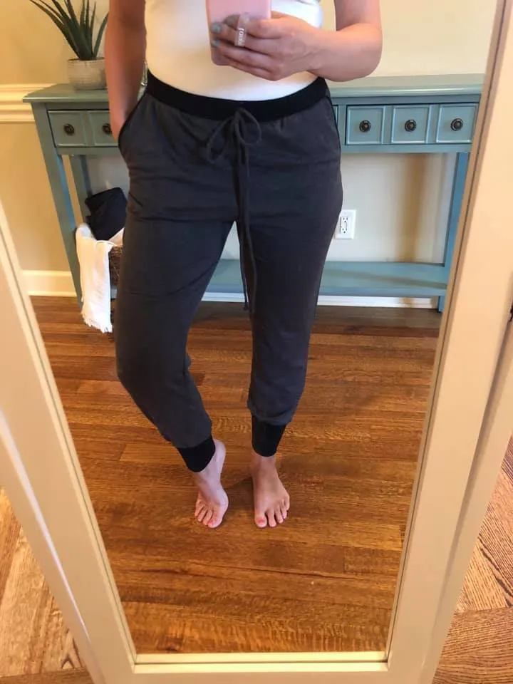 Accent Joggers | Charcoal and Black