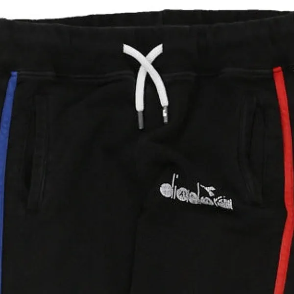 Age 12 Diadora Joggers - Large Black Cotton Blend