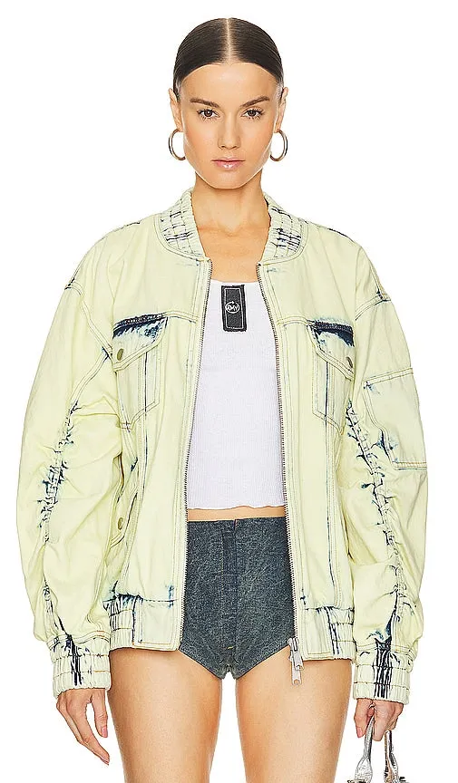 AKNVAS Thea Bomber Jacket in Yellow