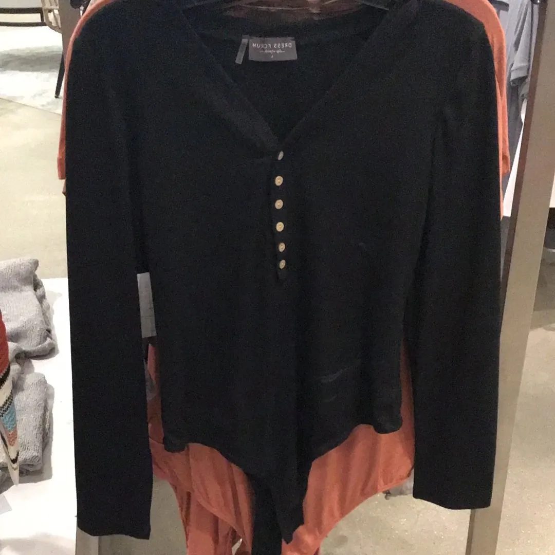 Allure Bodysuit Long Sleeve in Black
