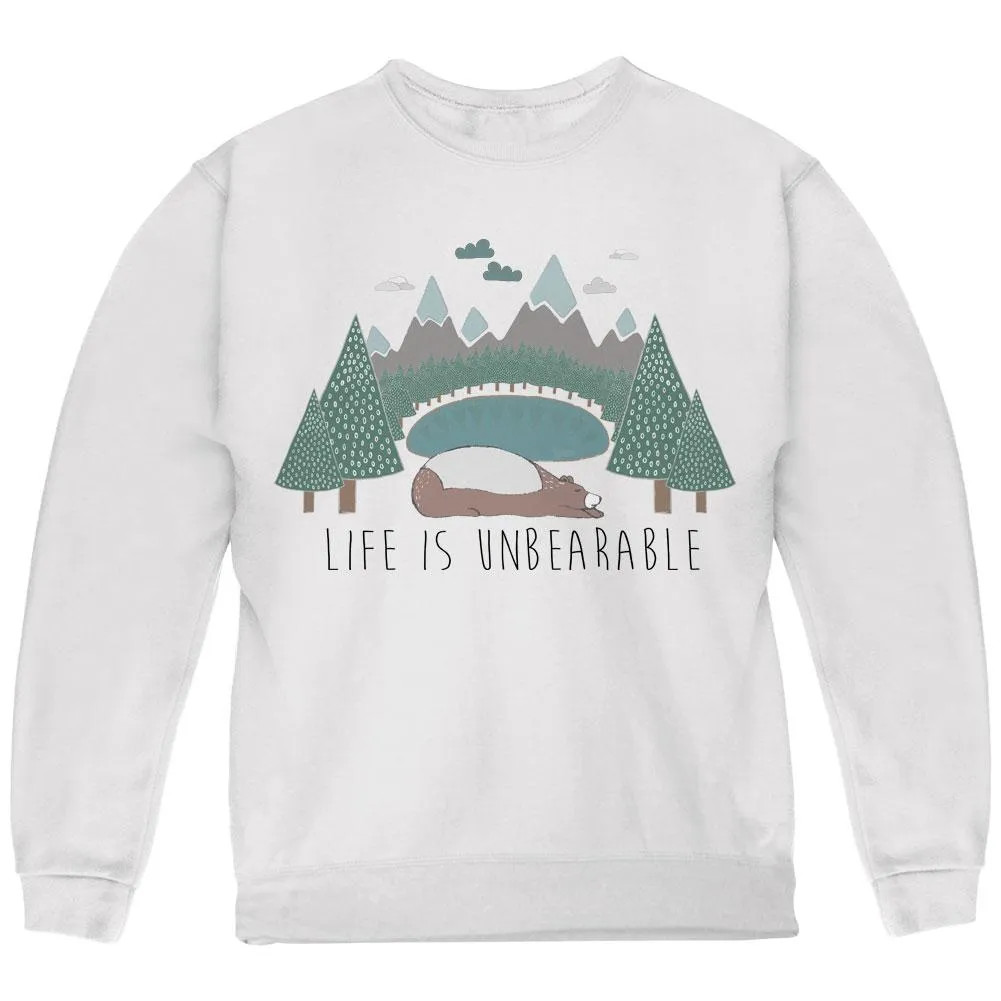 Autumn Life is Unbearable Bear Pun Youth Sweatshirt