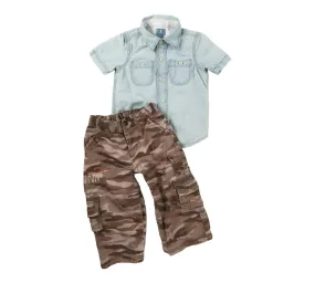 BABY BOY SIZE 18/24 MONTHS - Baby GAP, 2 Piece Mix N Match Outfit VGUC B23