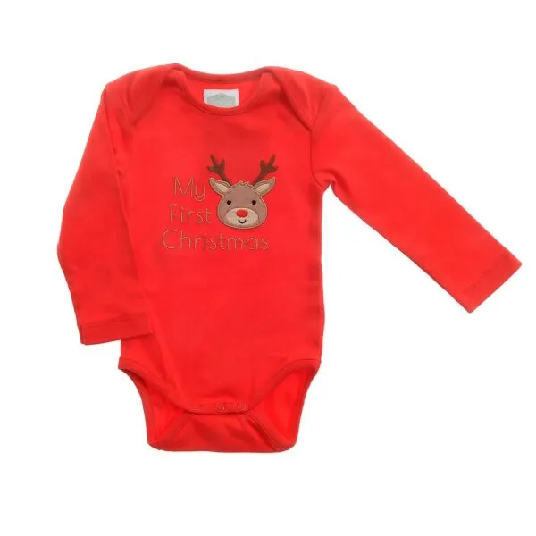 Baby Clothing Unisex Christmas 'Reindeer' Body Suit