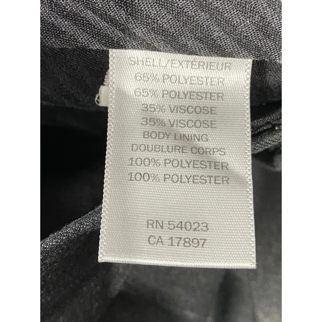 BANANA REPUBLIC Men's Dark Charcoal Pinstripe Tailored-Fit Dress Pants SZ 33X30
