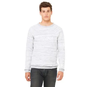 Bella   Canvas Unisex Light Grey Marble Sponge Fleece Crew Neck Sweatshirt