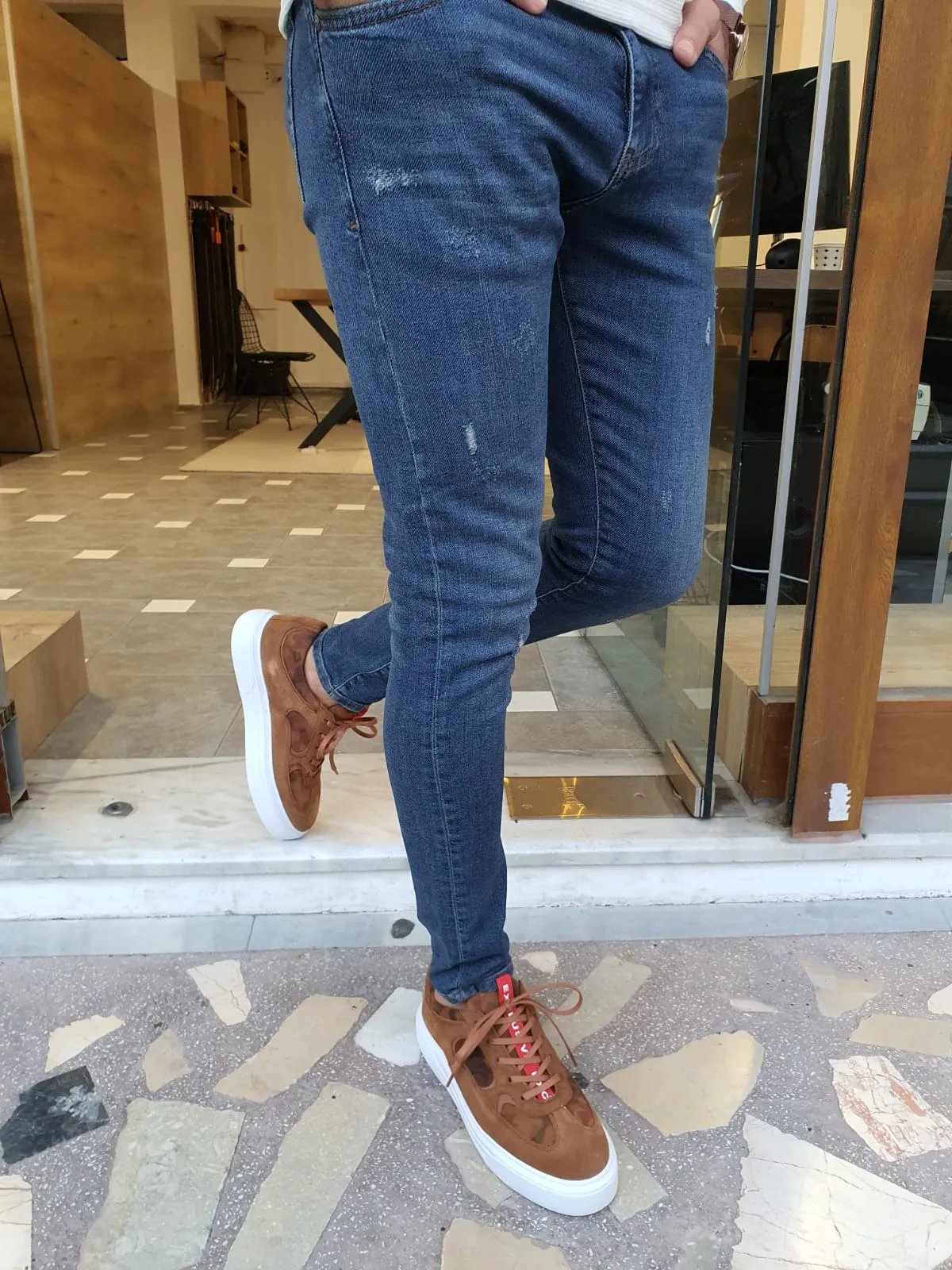 Blake Slim Fit Blue Jeans