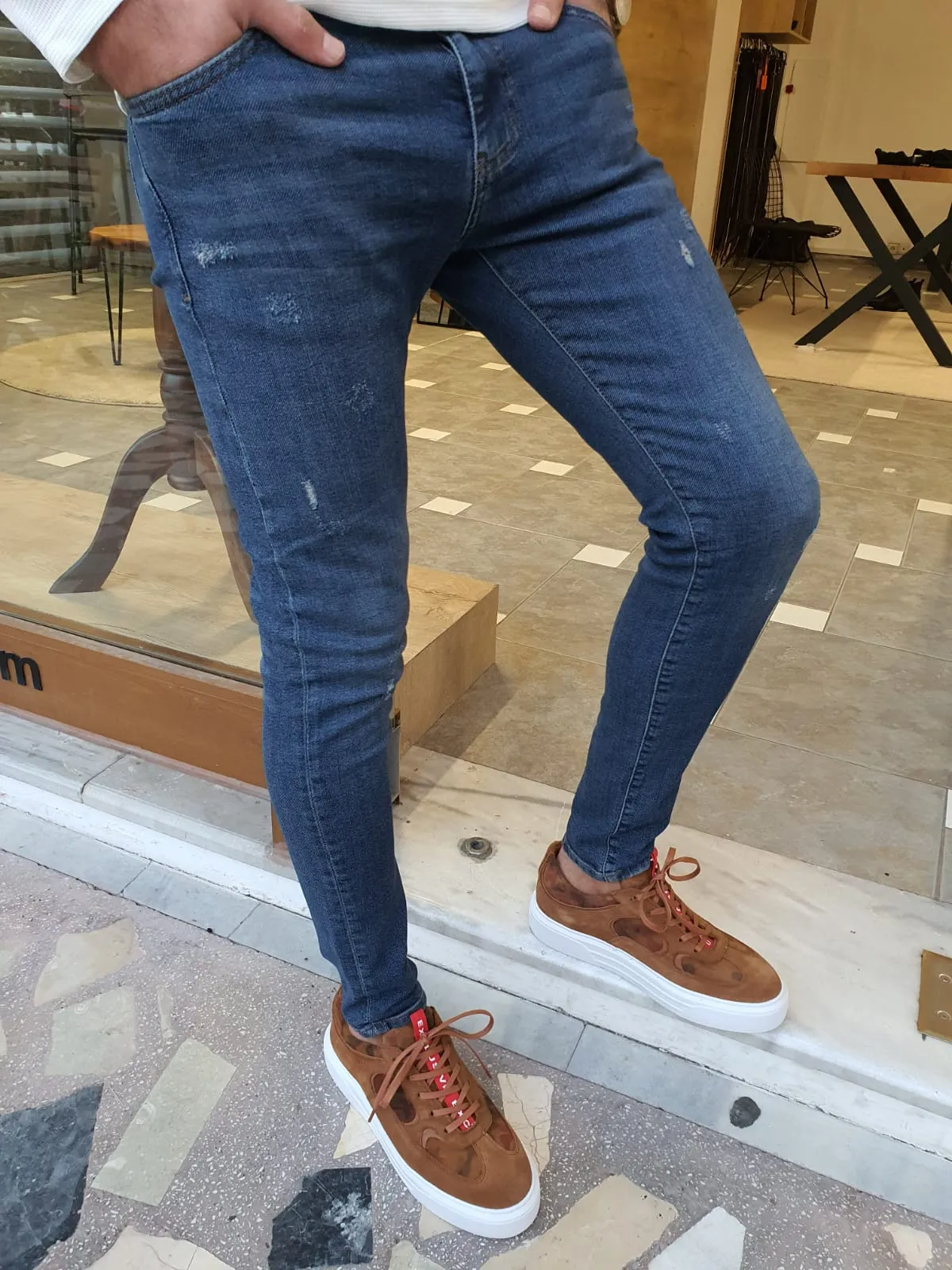 Blake Slim Fit Blue Jeans