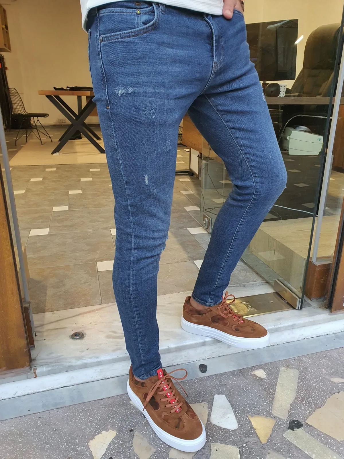 Blake Slim Fit Blue Jeans