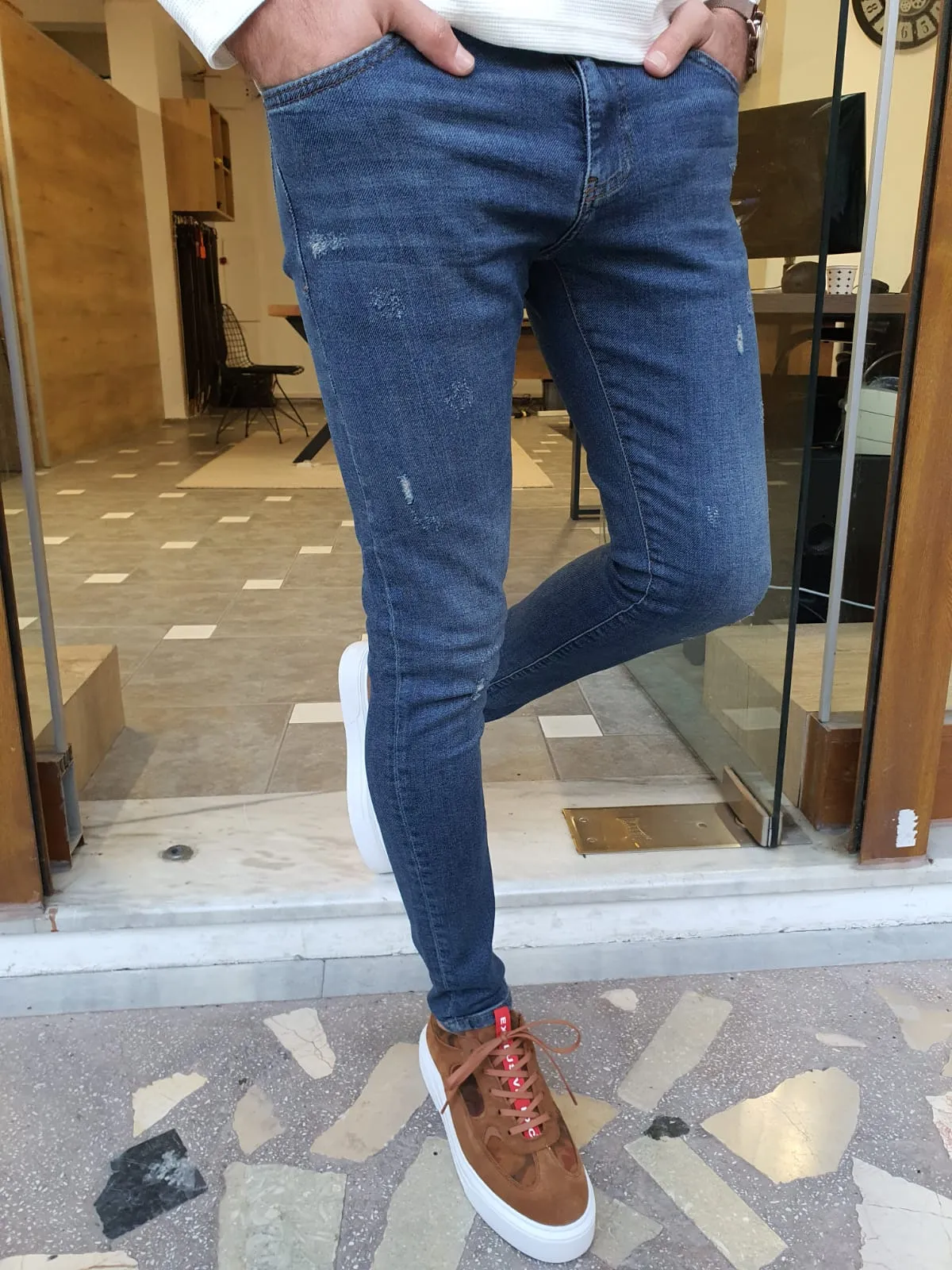Blake Slim Fit Blue Jeans