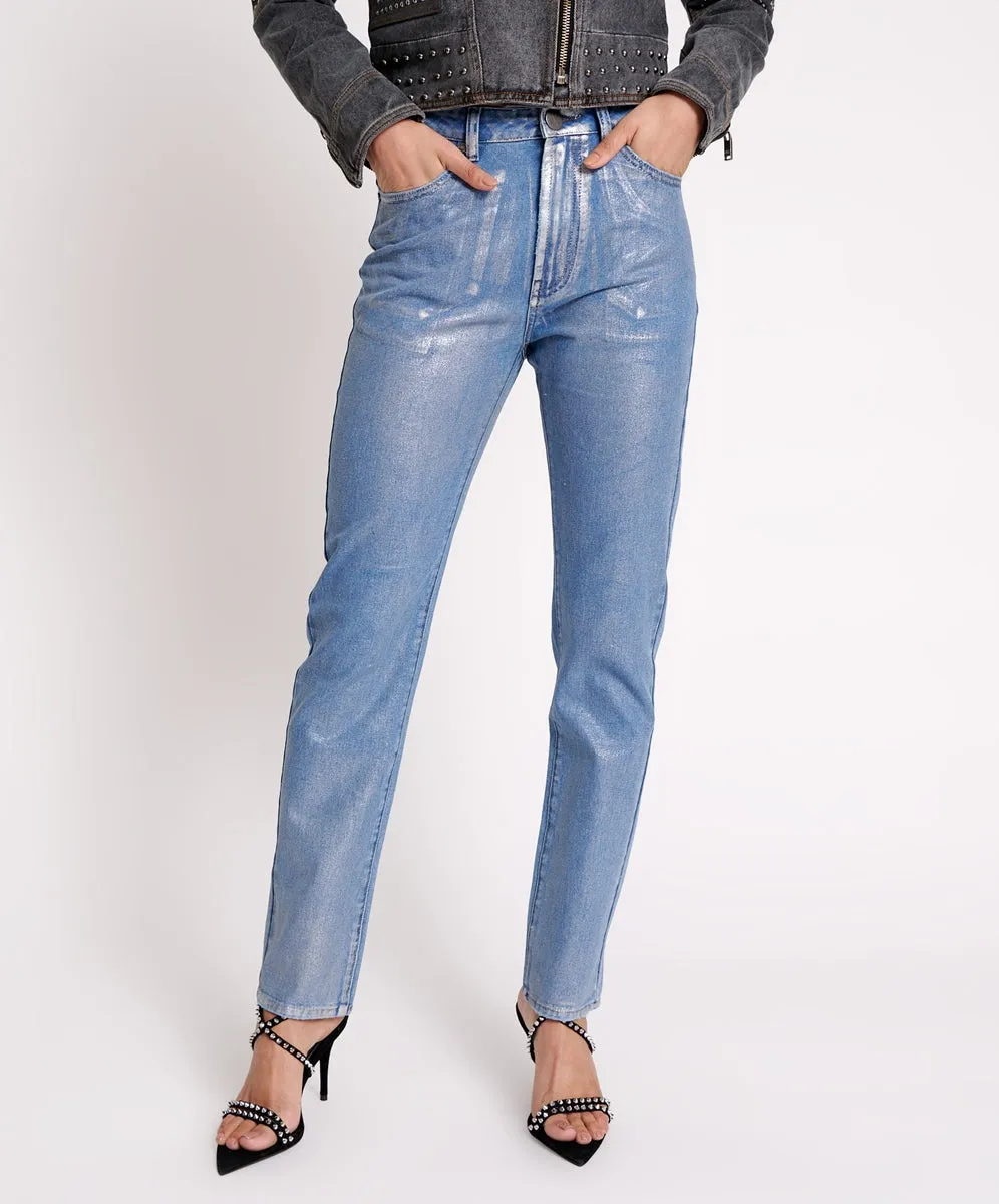 BLUE FUTURE AWESOME BAGGIES HIGH WAIST STRAIGHT LE