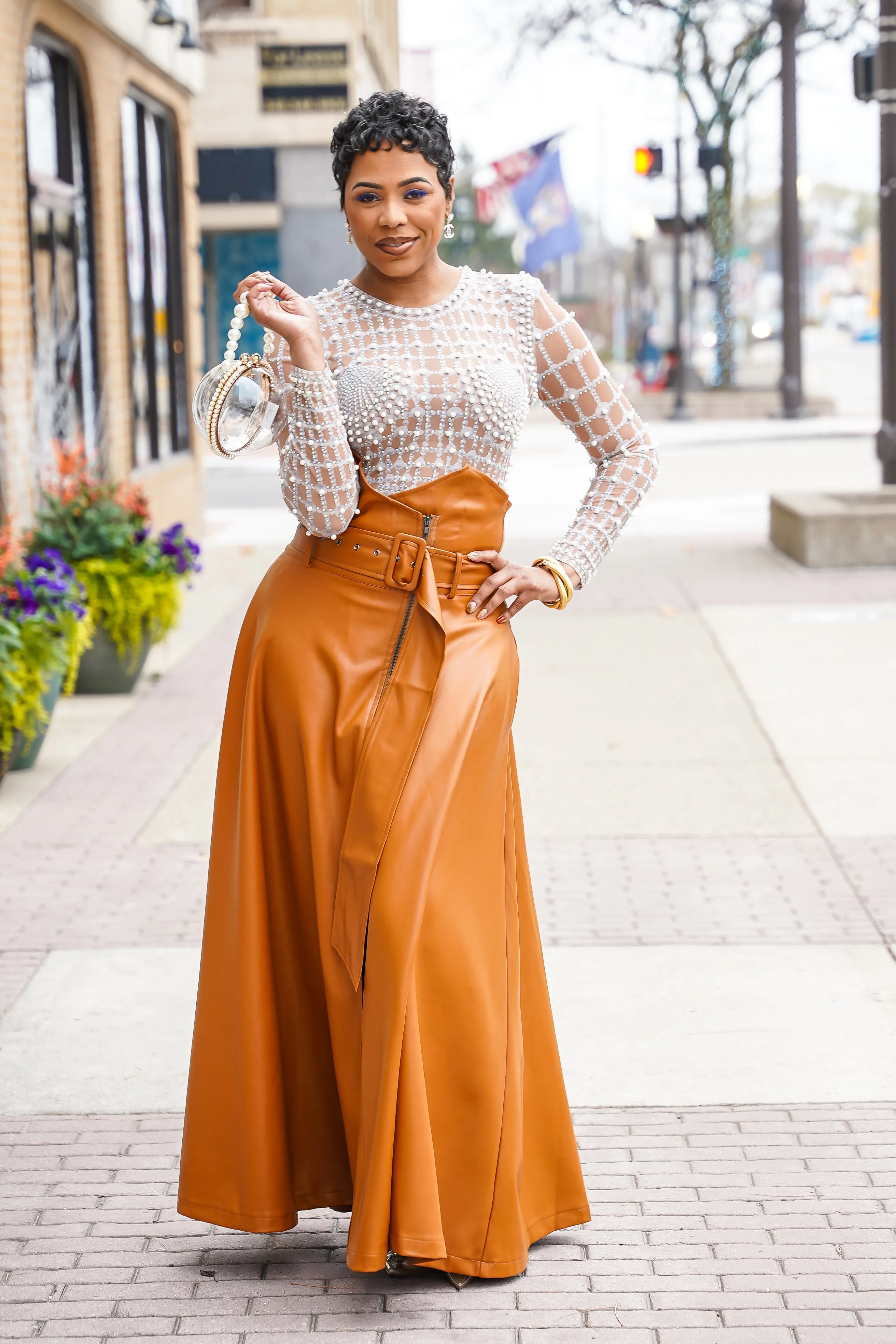 Bring out the Pearls Embellished Bodysuit