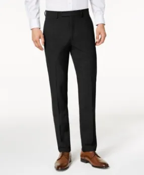 Calvin Klein Mens Skinny fit Dress Pants 30 / 30 Black Solid Stretch
