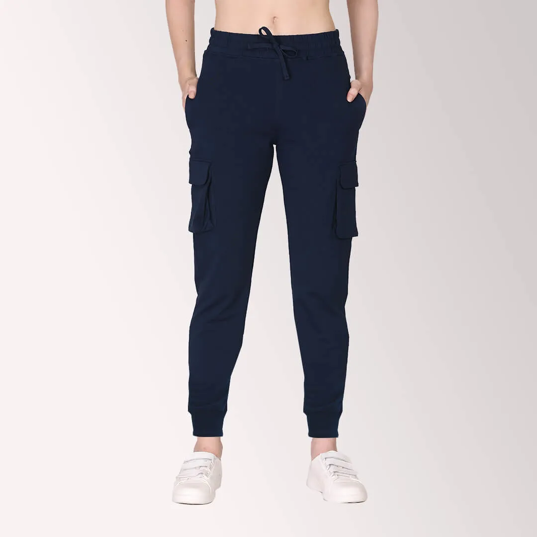 Cargo Joggers - Berry Navy