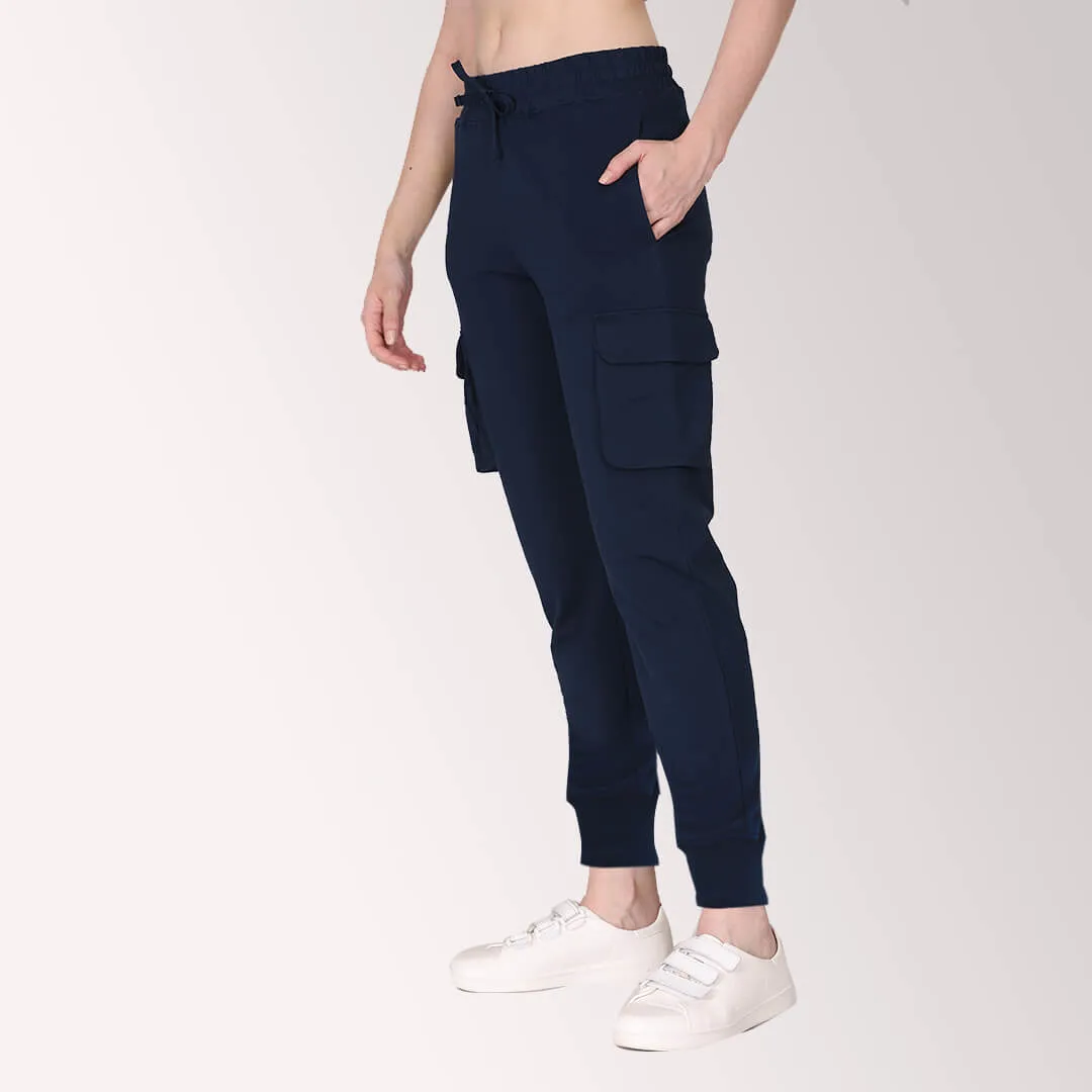 Cargo Joggers - Berry Navy