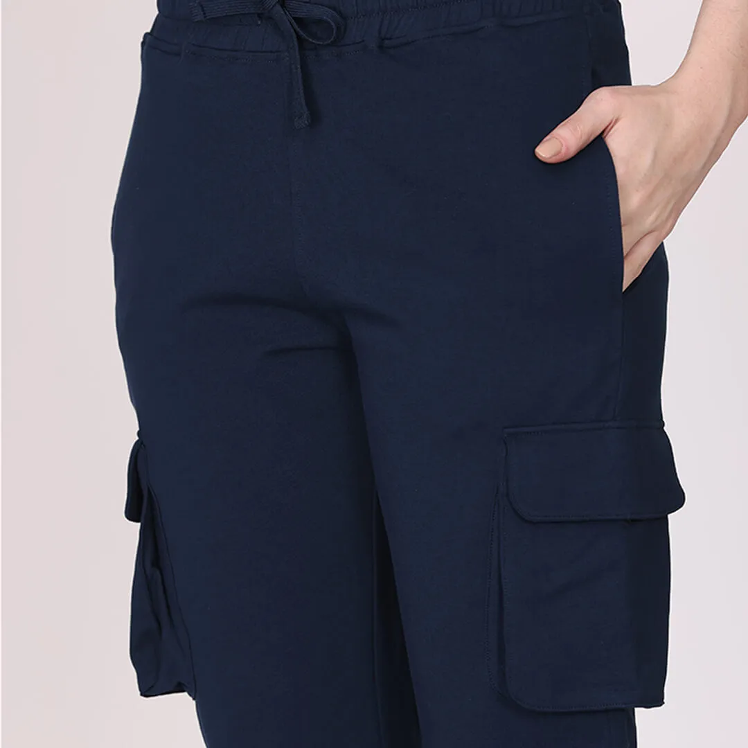 Cargo Joggers - Berry Navy