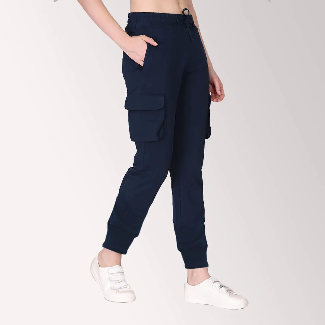 Cargo Joggers - Berry Navy