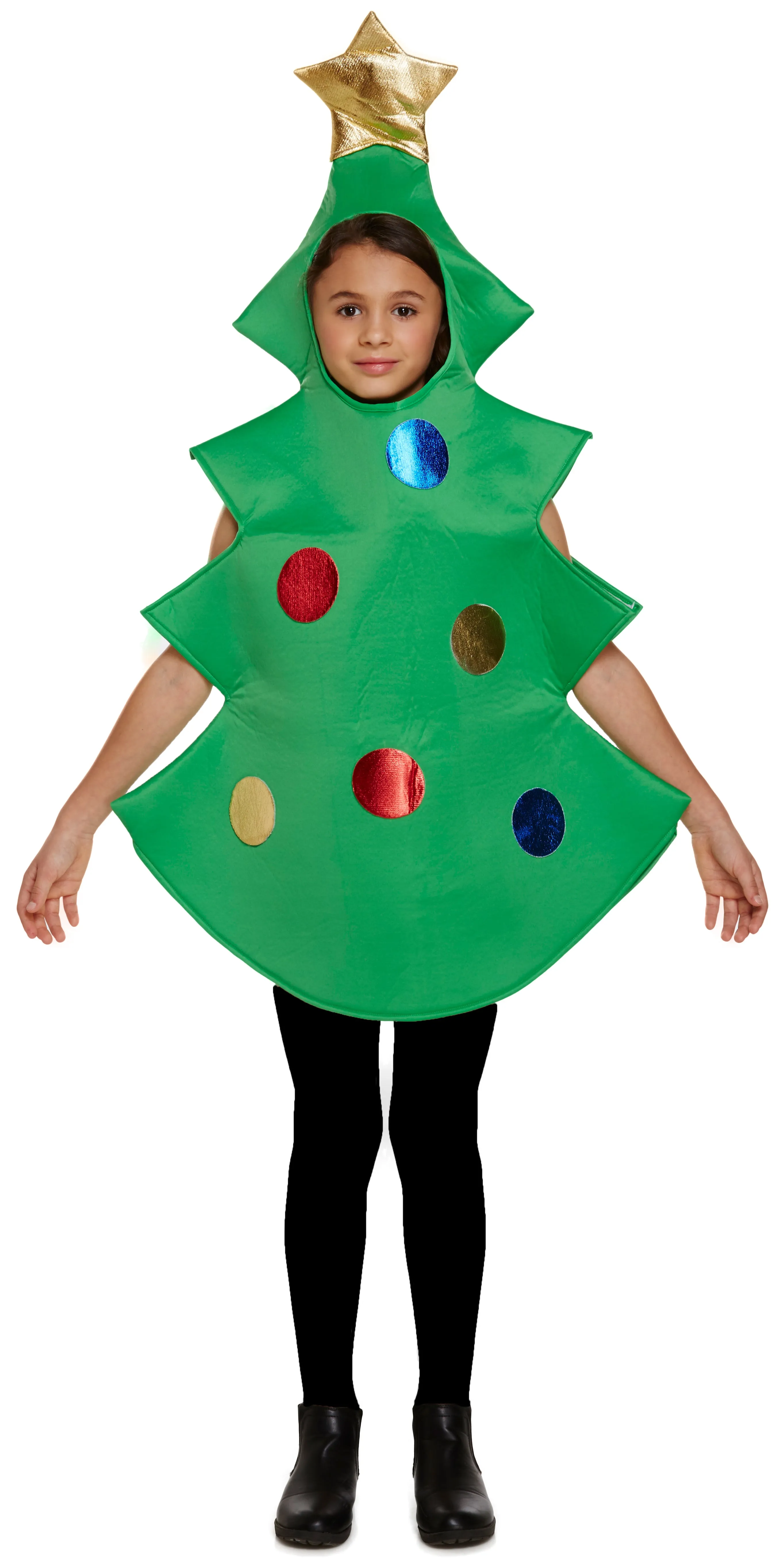 Christmas Tree Kids Festive Holiday Decoration Fancy Dress