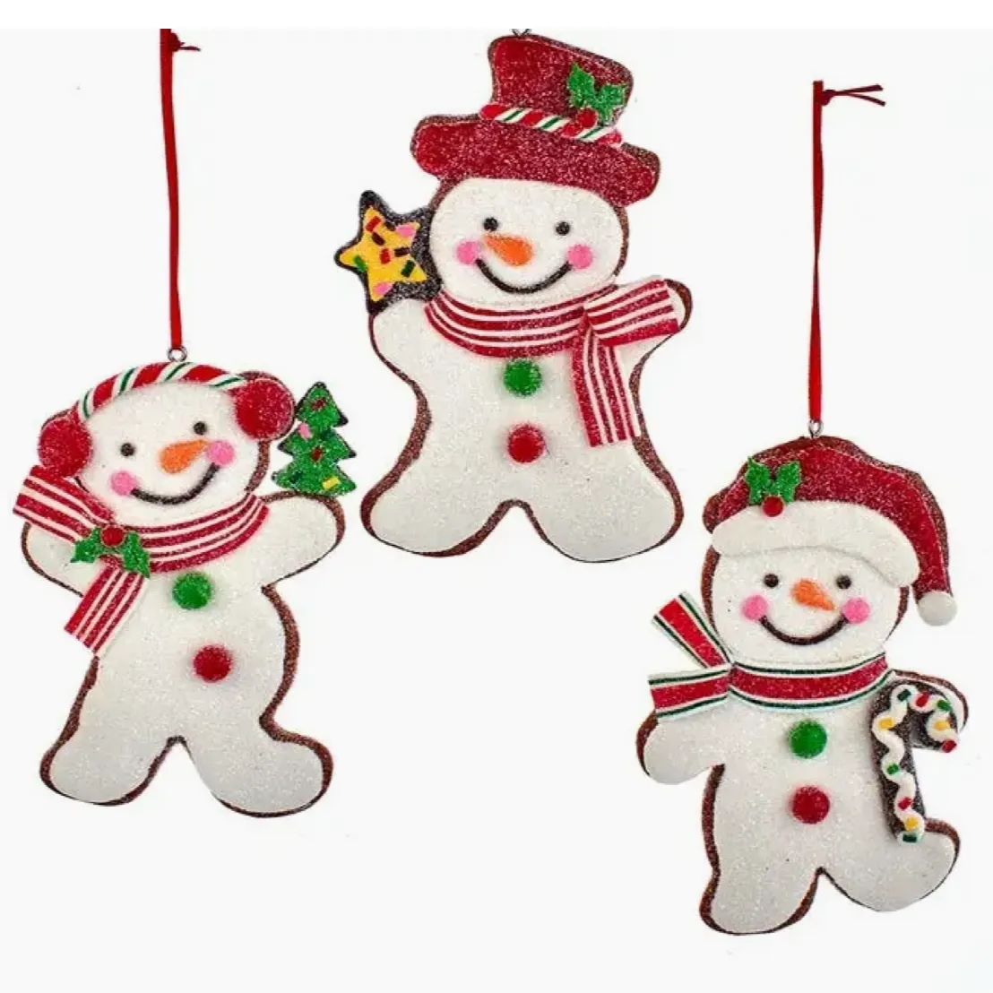 Claydough Snowman Ornaments