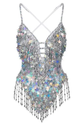 Cosmic Sequin Bodysuit *product is being discontinued*