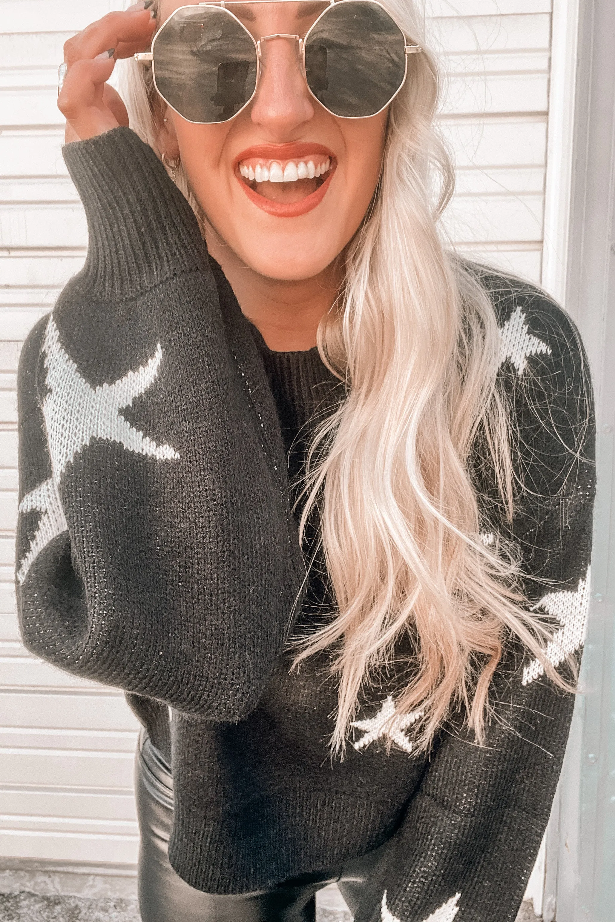 Counting Stars Cropped Sweater