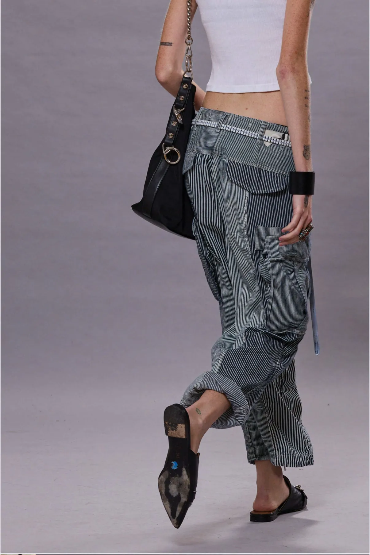 Cropped Cargo Pants