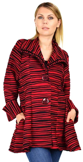 Dare2BStylish Women Jacket, Plus Size Jacket Double Collar Jacket, Textured Blazer , Artsy Coat Jacket