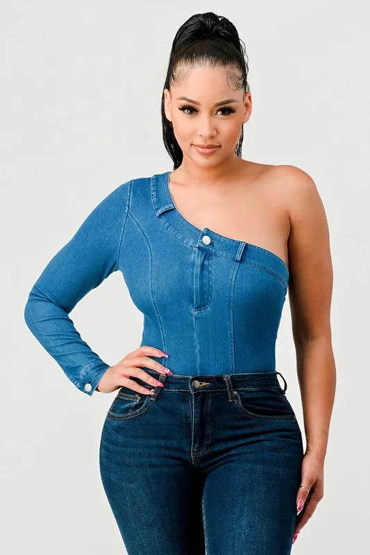 Denim Bodysuit
