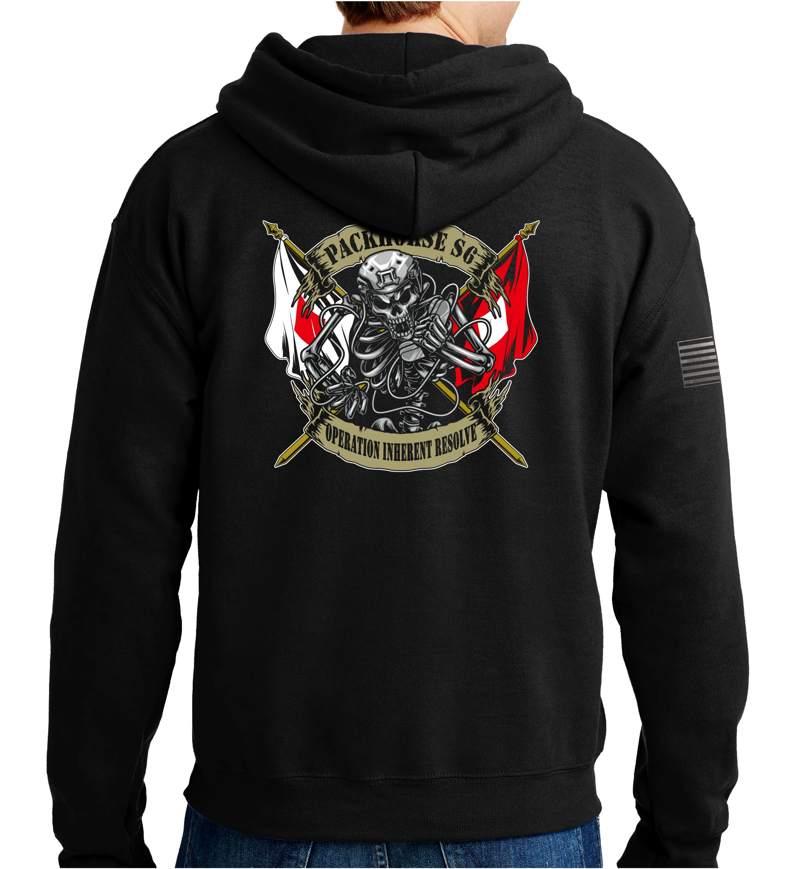 Deployed Unisex Hoodie Sweatshirt. This shirt is NOT approved for PT.