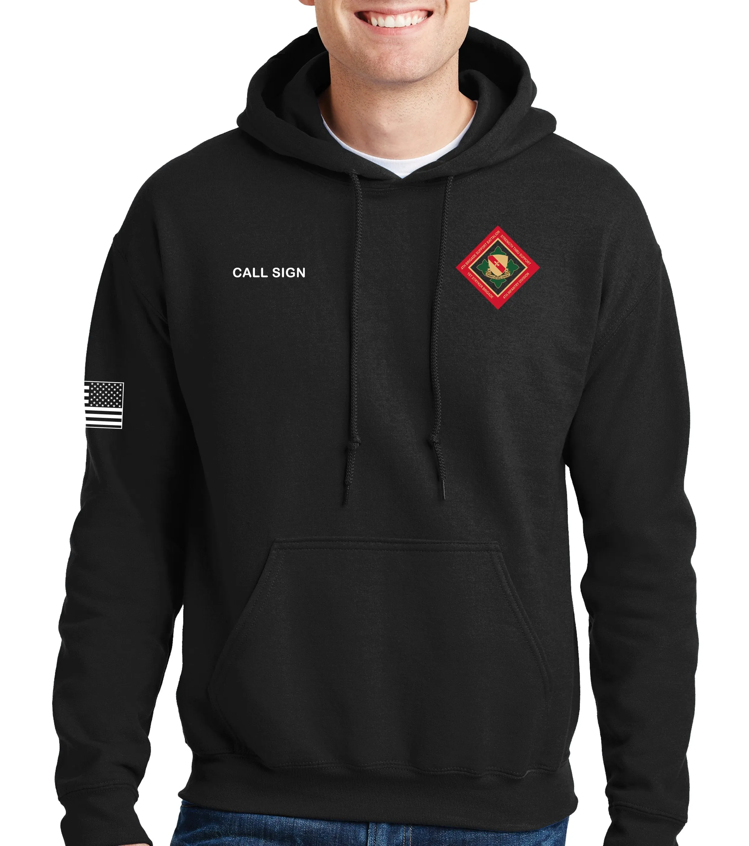 Deployed Unisex Hoodie Sweatshirt. This shirt is NOT approved for PT.