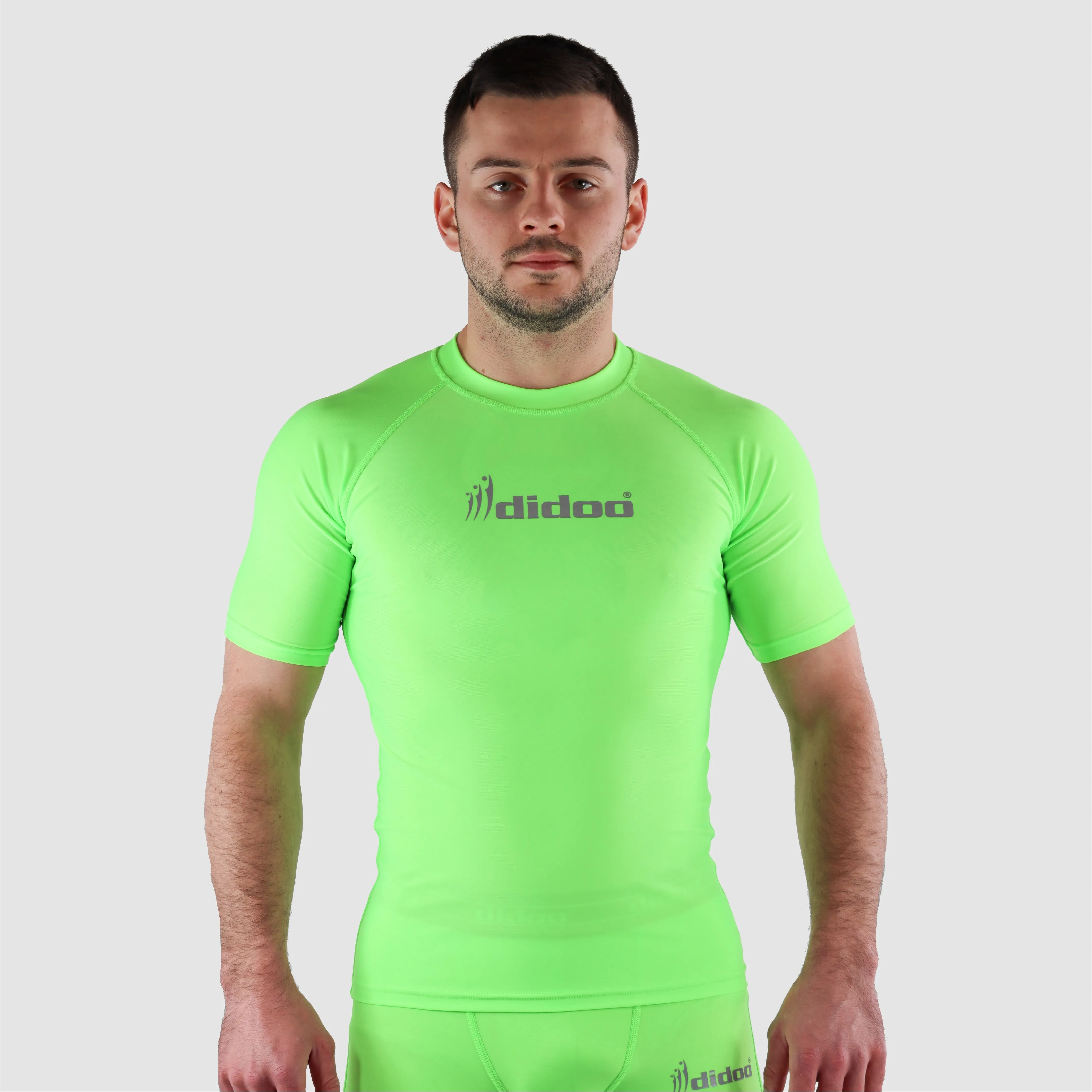 DiDOO Men's Compression Base Layer Short Sleeve Tops