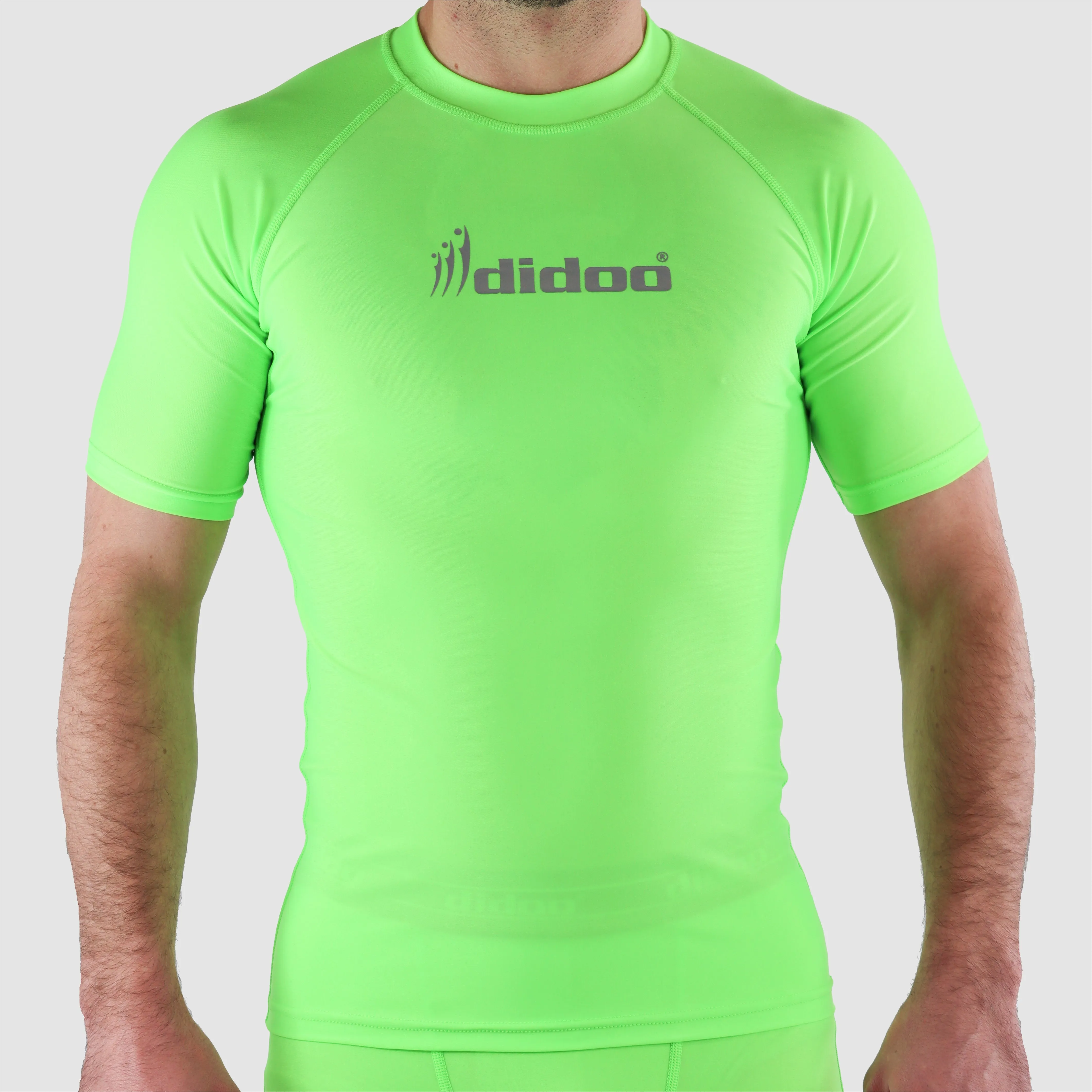 DiDOO Men's Compression Base Layer Short Sleeve Tops