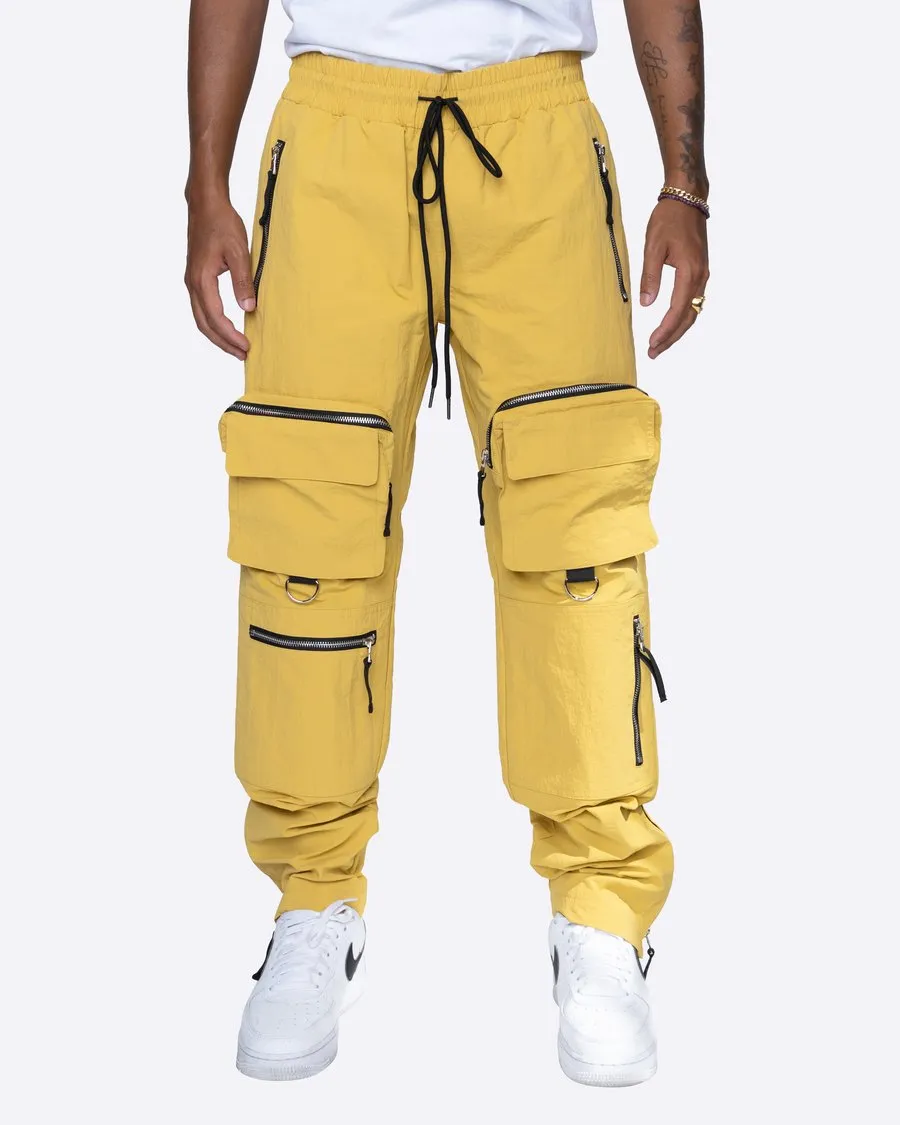 EPTM: CONTRAST ZIPPER CARGO PANTS