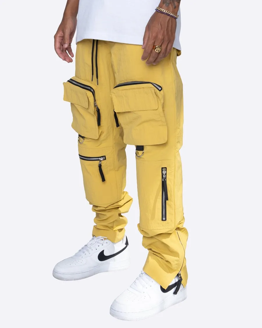 EPTM: CONTRAST ZIPPER CARGO PANTS