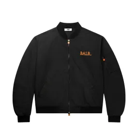 Game of the Gods Box Fit Bomber Jacket Jet Black