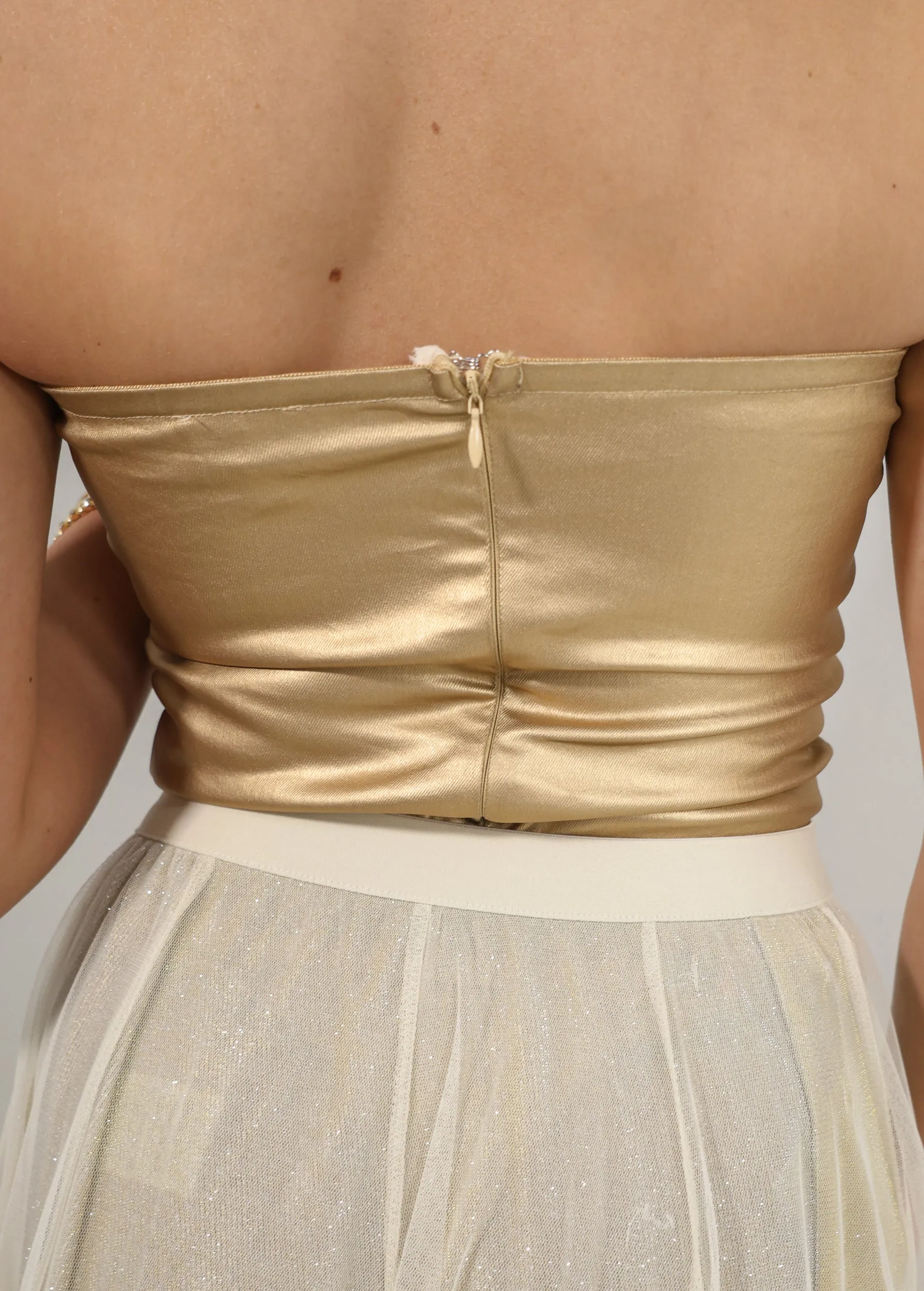 Gilded Glam Metallic Bodysuit