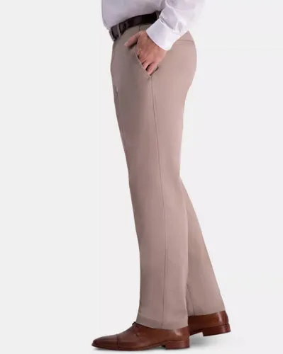 Haggar Men's Premium Comfort Khaki Dress Pants Beige 36 x 32