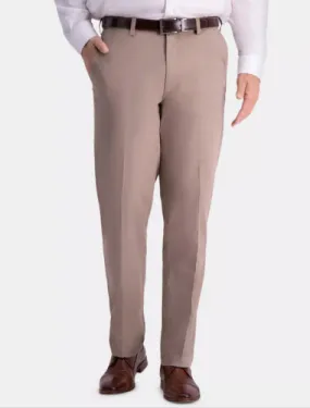 Haggar Men's Premium Comfort Khaki Dress Pants Beige 36 x 32