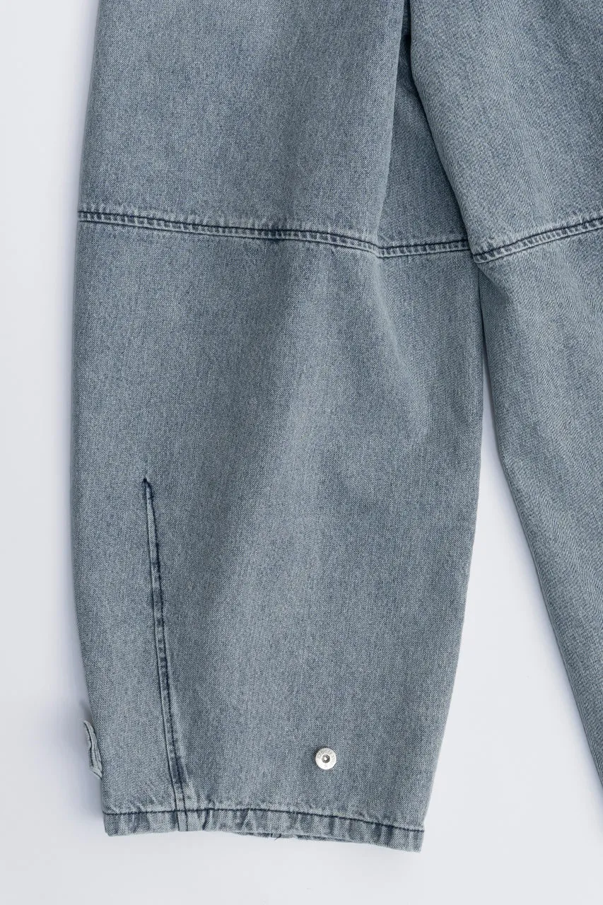 High Waist Banana Denim Pants