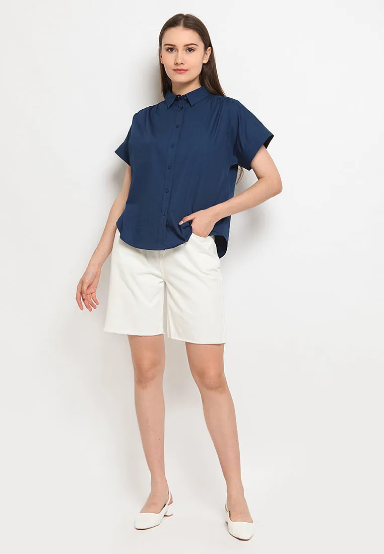 High Waist Denim Short