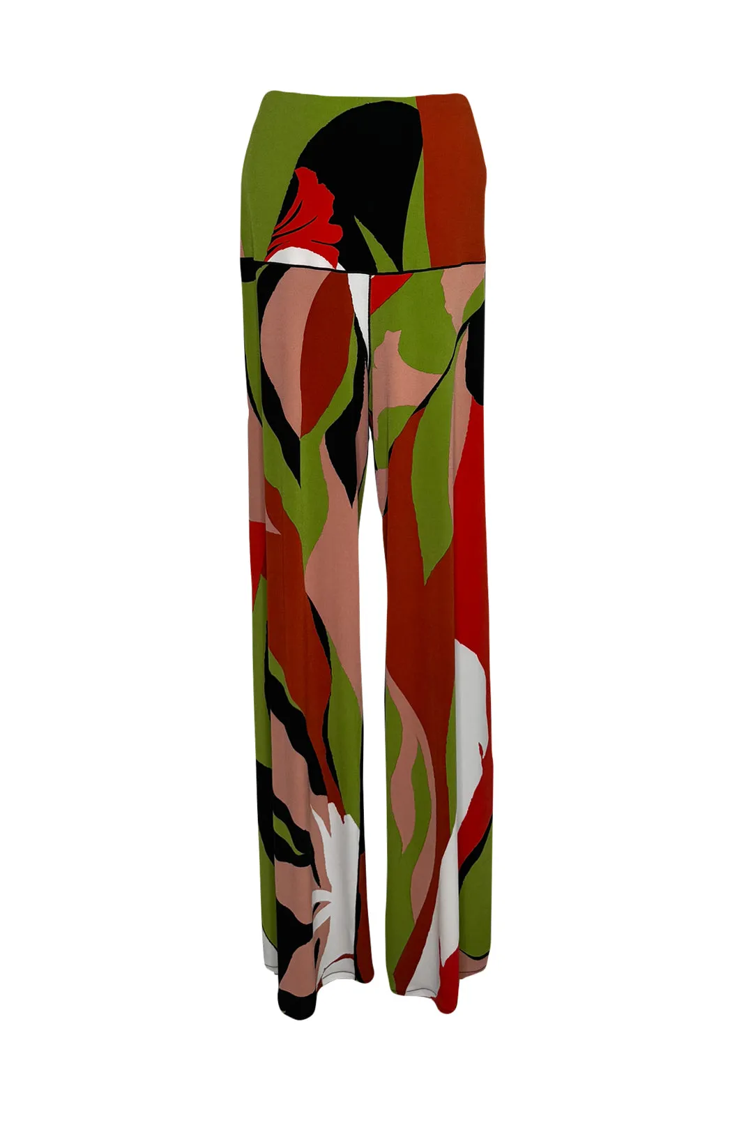 High waist single layer pants