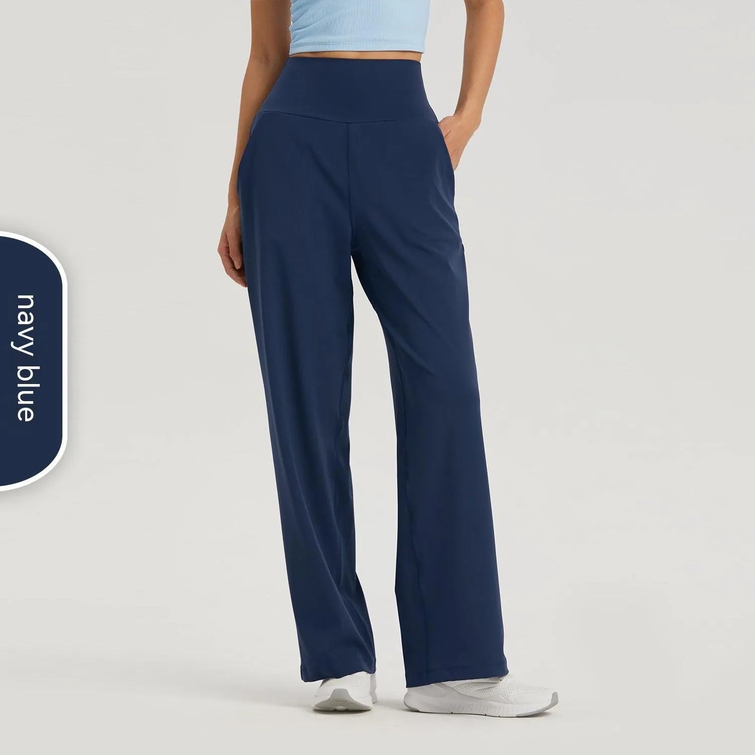 High Waist Yoga Sports Wide-leg Pants