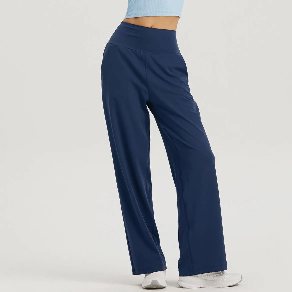 High Waist Yoga Sports Wide-leg Pants